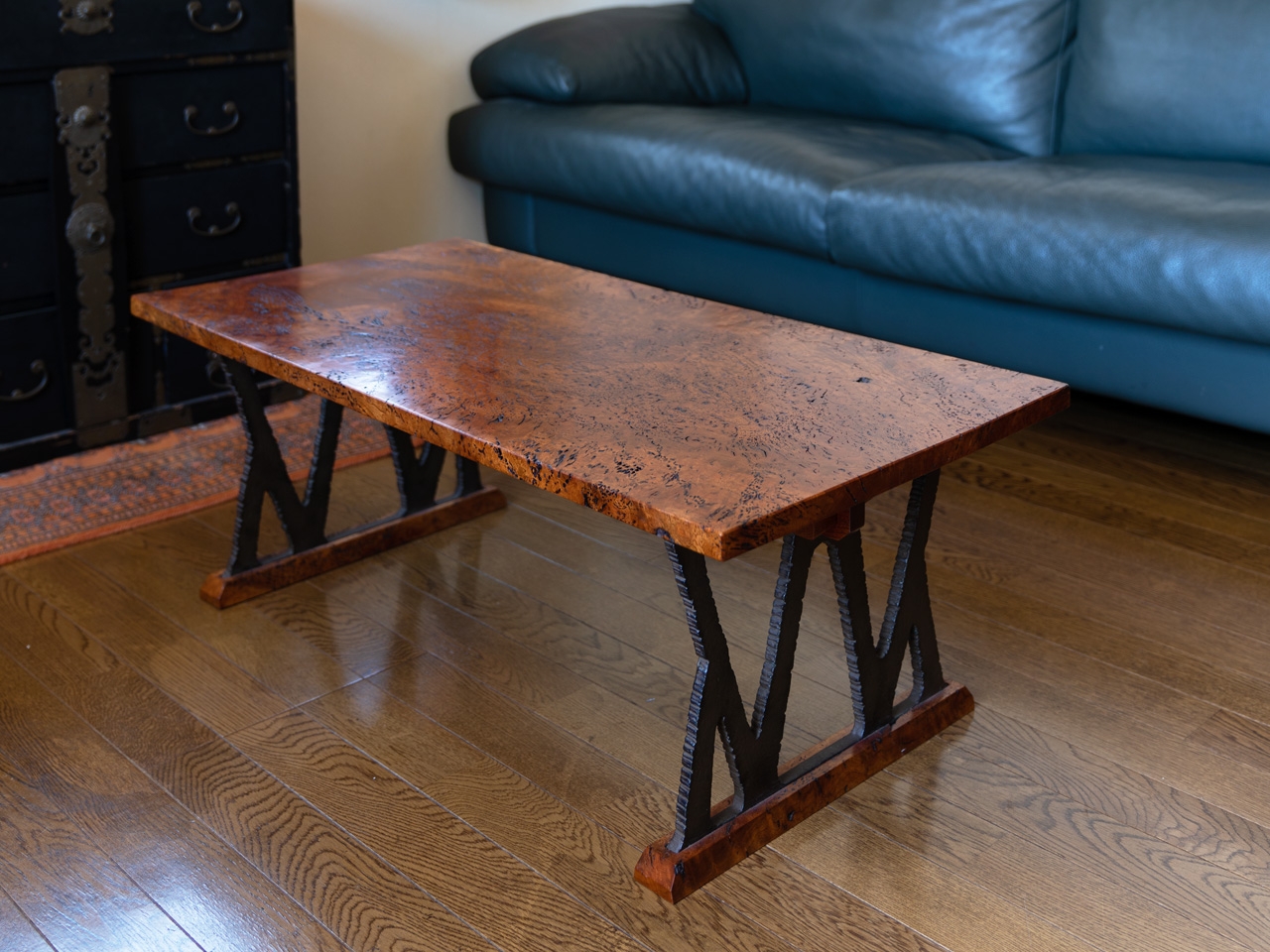 欅針杢ソファーテーブル