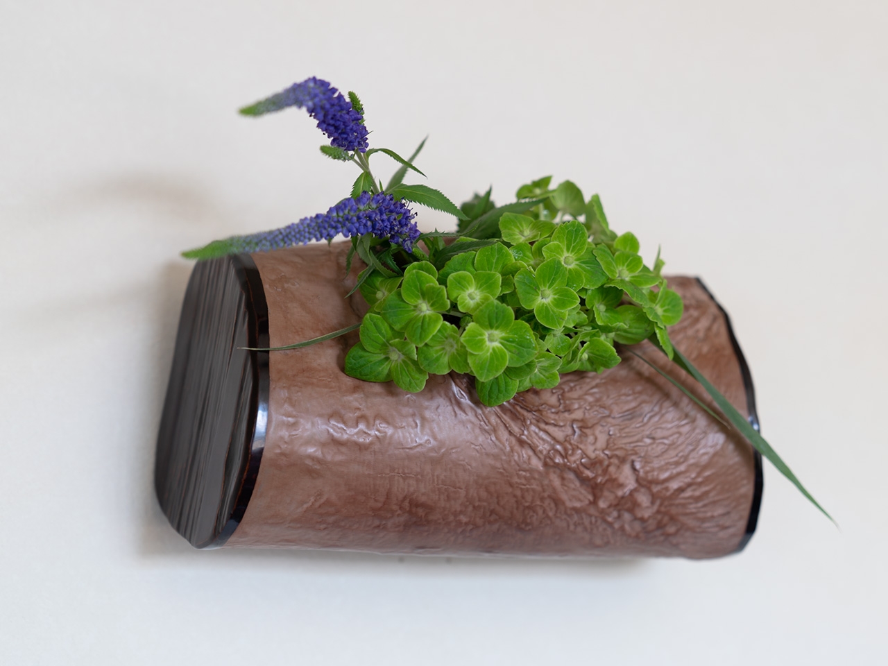 太鼓形の木皮掛花