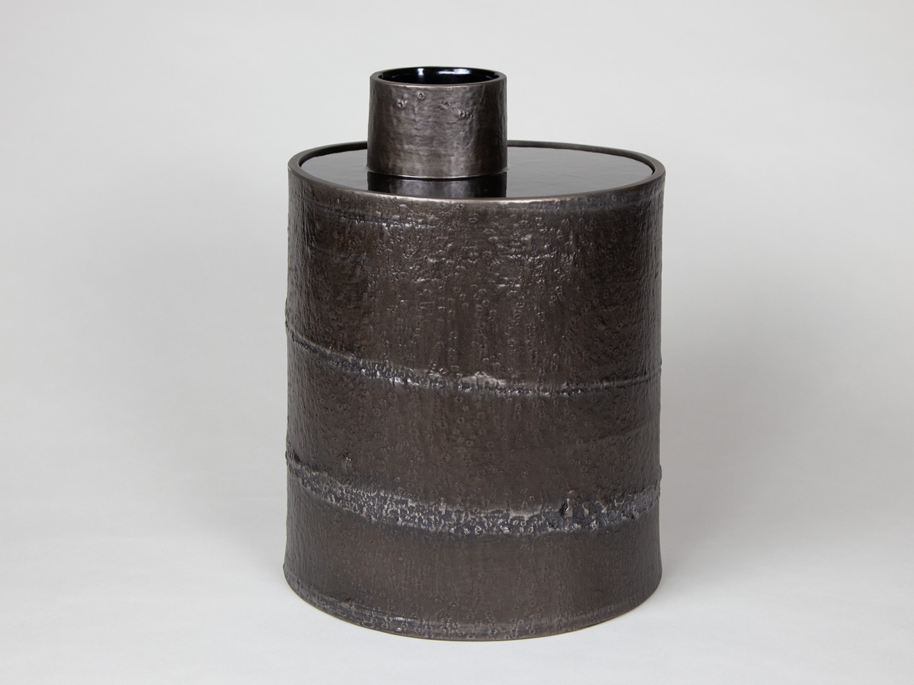 錫蒔き 木皮花器 ― 森羅 ―