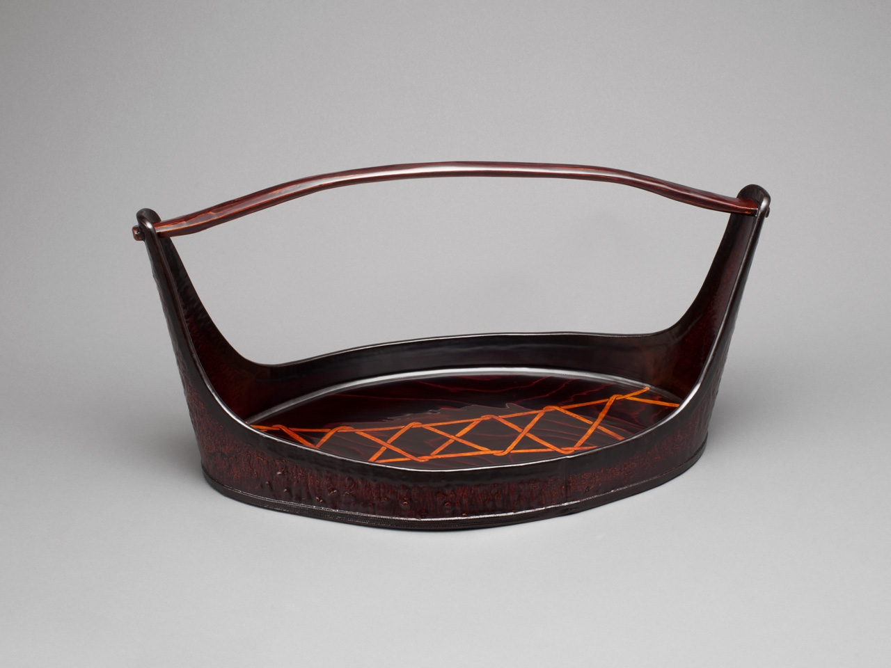 あやとり文 木皮提盤