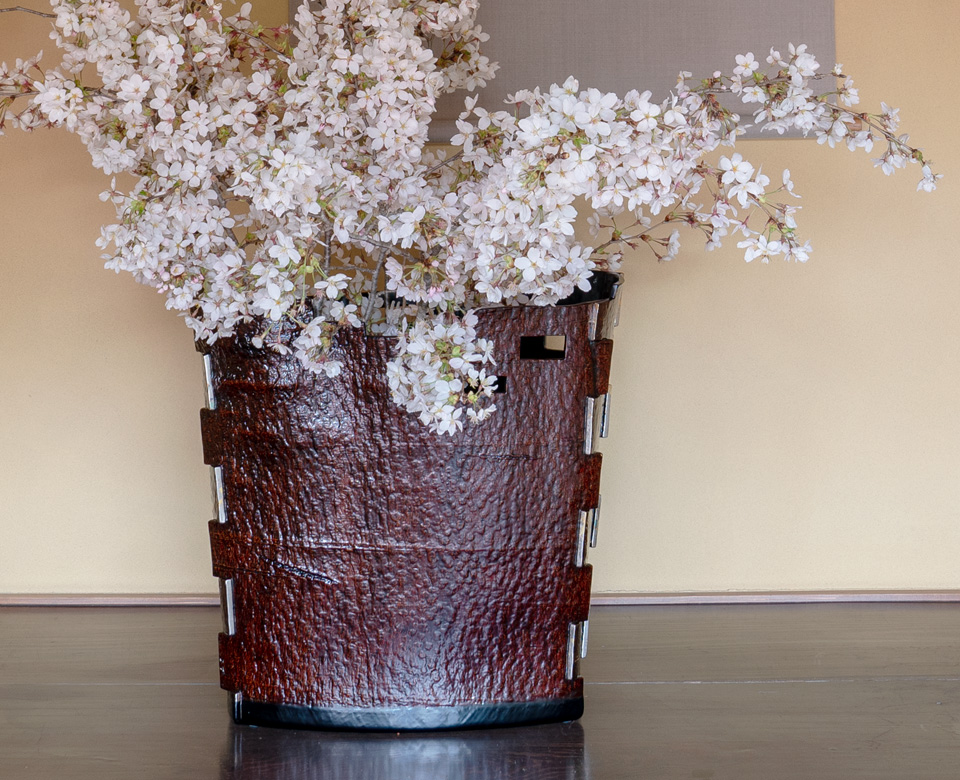 木皮組 花器 ― 森船―