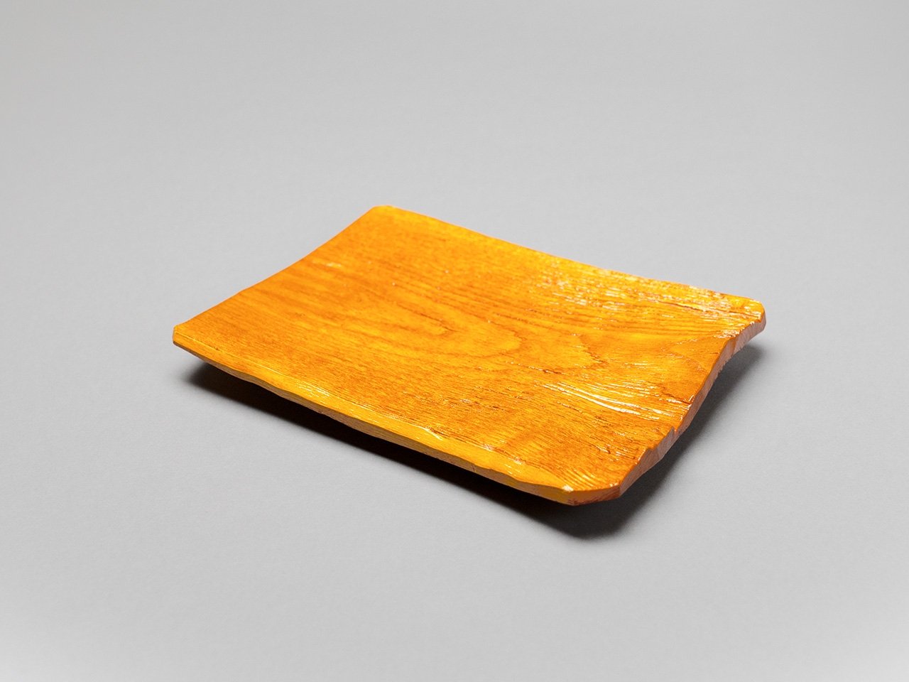 漆木ヘギ目 金漆塗菓子皿